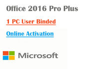 رمز منتج Windows Office 2016 مفتاح البيع بالتجزئة 32 أو 64 بت OS
