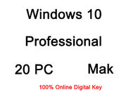 متعدد اللغات ويندوز 10 برو مفتاح الترخيص 20 PC MAK النسخة الكاملة