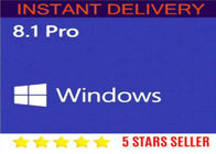 ترخيص 32/64 بت لنظام التشغيل Microsoft Windows 8.1 Pro Original Key Activation 2 PC